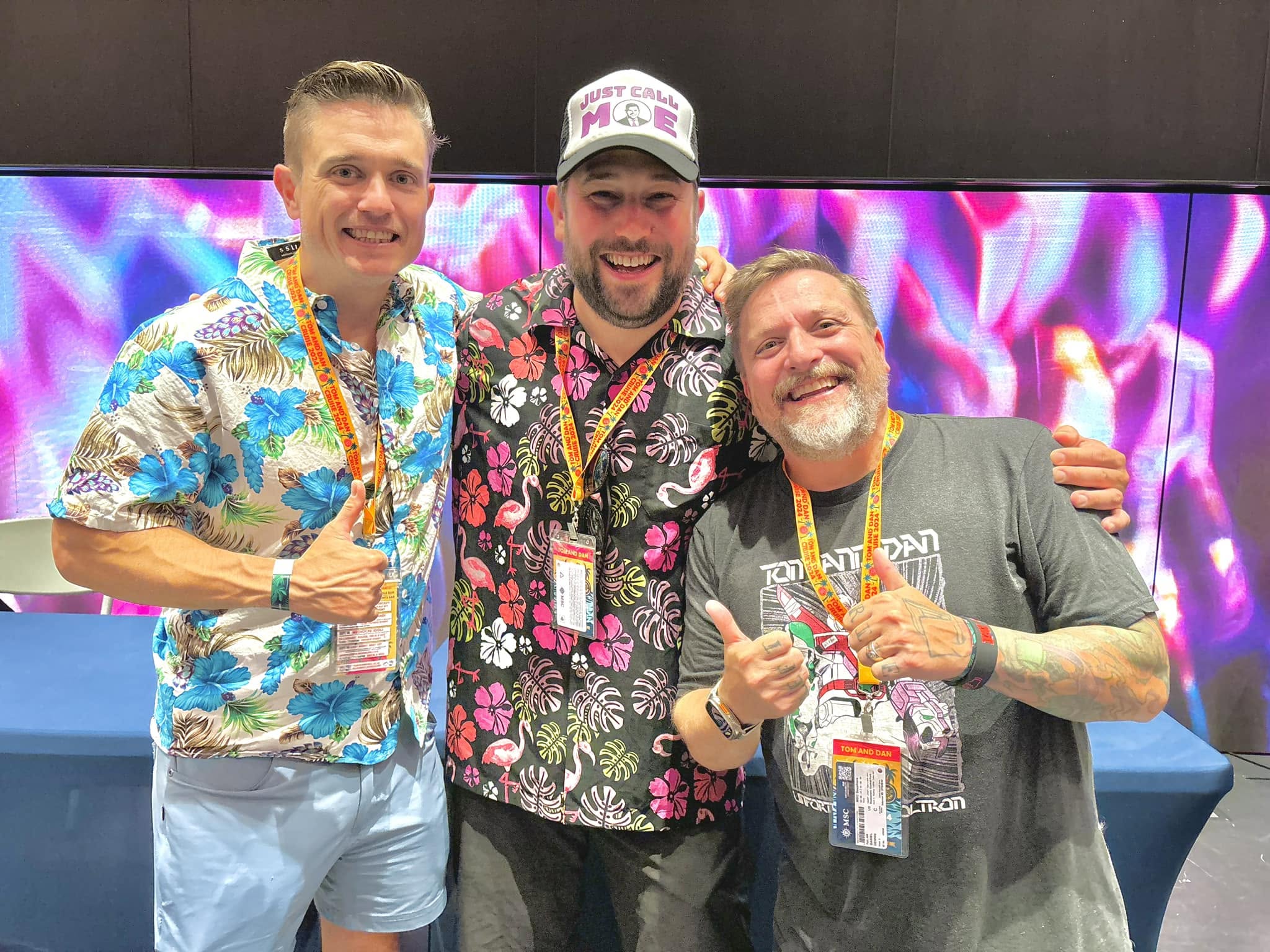 Tom & Dan Cruise listeners posing together