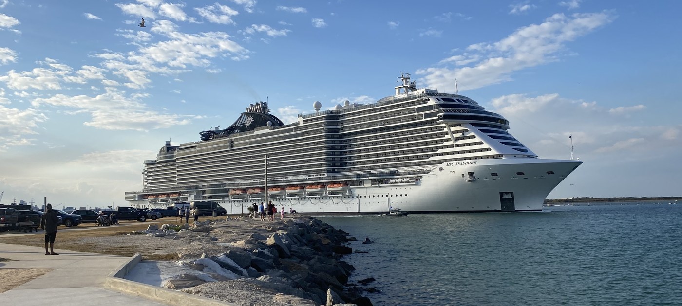 MSC Seashore docked at Port Canaveral